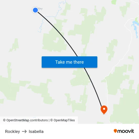 Rockley to Isabella map