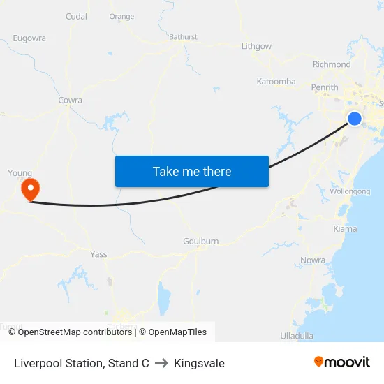 Liverpool Station, Stand C to Kingsvale map