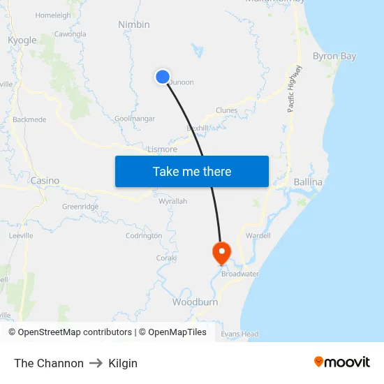 The Channon to Kilgin map