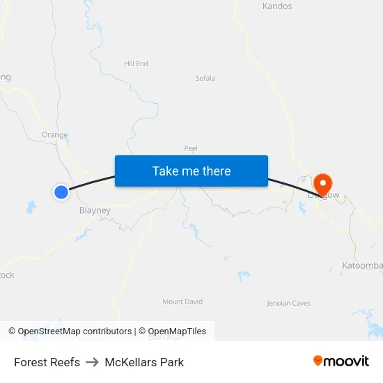 Forest Reefs to McKellars Park map