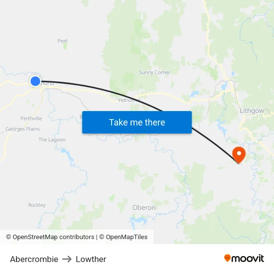 Abercrombie to Lowther map