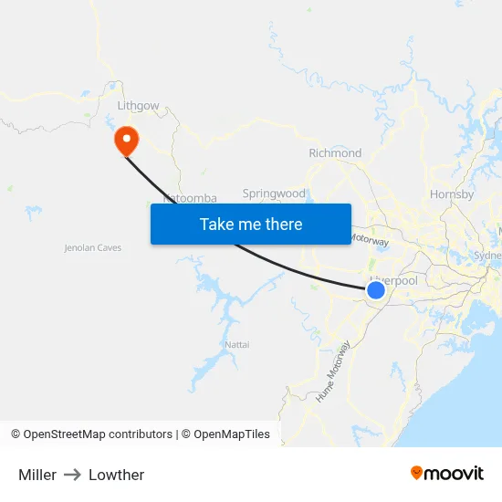 Miller to Lowther map