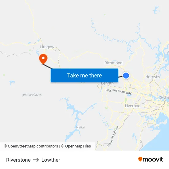 Riverstone to Lowther map