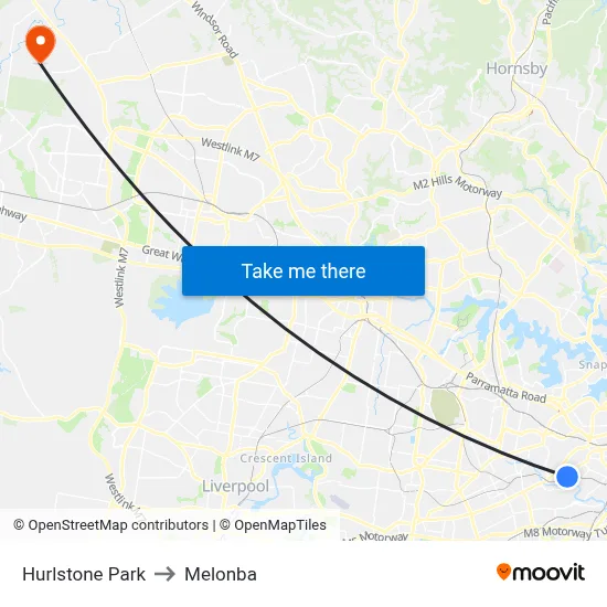 Hurlstone Park to Melonba map