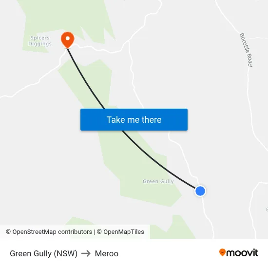 Green Gully (NSW) to Meroo map