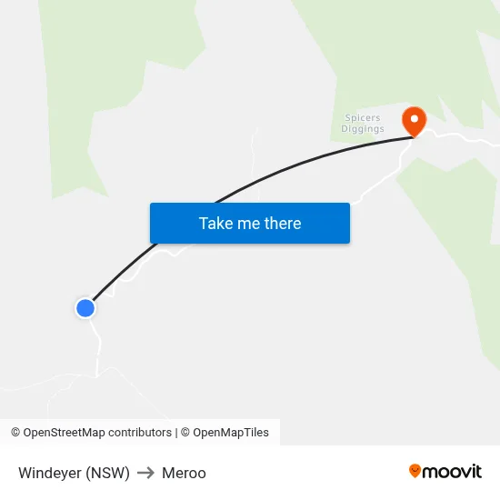 Windeyer (NSW) to Meroo map