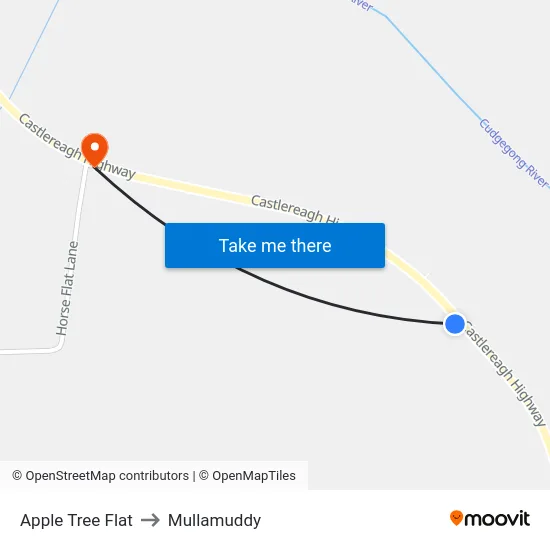 Apple Tree Flat to Mullamuddy map