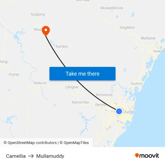 Camellia to Mullamuddy map