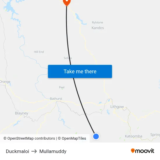 Duckmaloi to Mullamuddy map