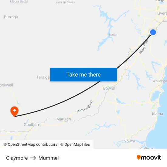 Claymore to Mummel map