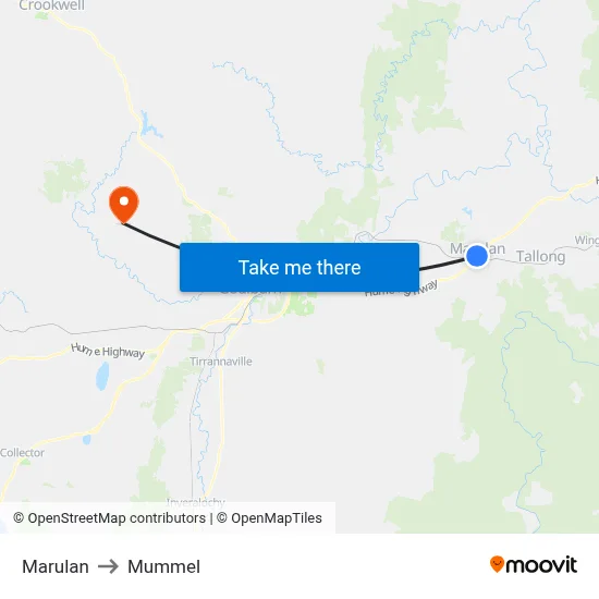 Marulan to Mummel map