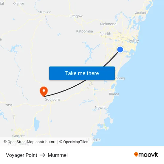 Voyager Point to Mummel map