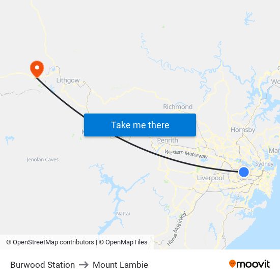 Burwood Station, Burwood (NSW) To Mount Lambie, Sydney With Public ...