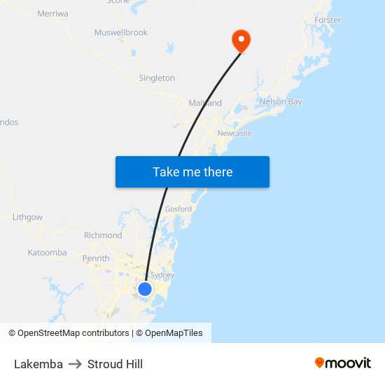 Lakemba to Stroud Hill map