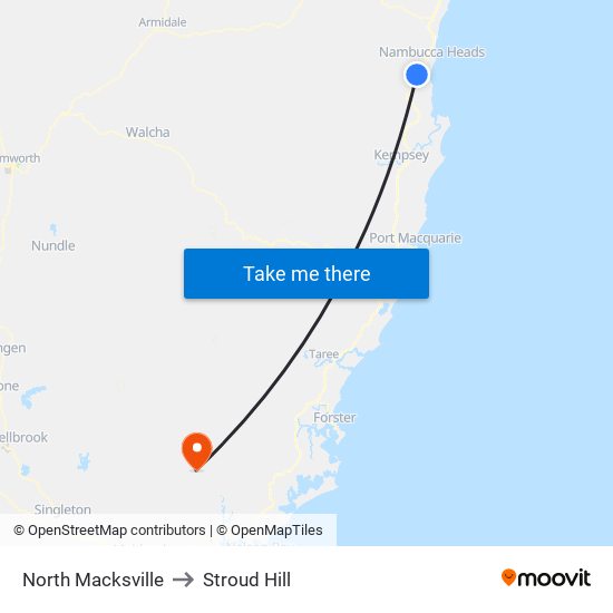 North Macksville to Stroud Hill map