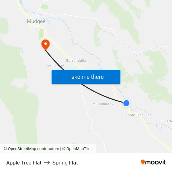 Apple Tree Flat to Spring Flat map