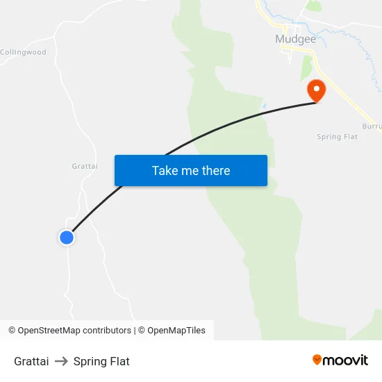 Grattai to Spring Flat map