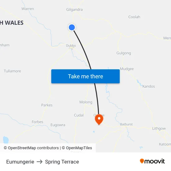 Eumungerie to Spring Terrace map