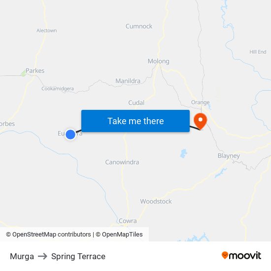 Murga to Spring Terrace map