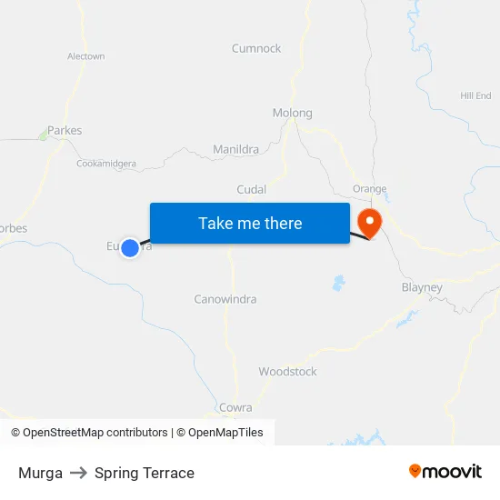 Murga to Spring Terrace map
