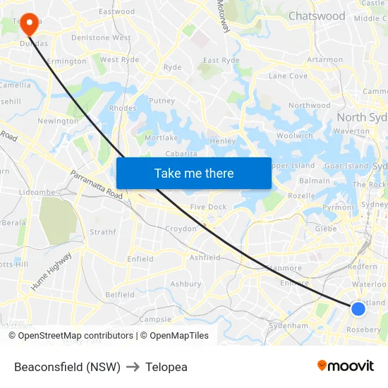 Beaconsfield (NSW) to Telopea map