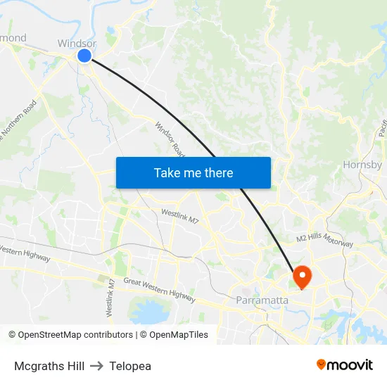 Mcgraths Hill to Telopea map