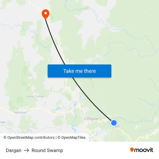 Dargan to Round Swamp map