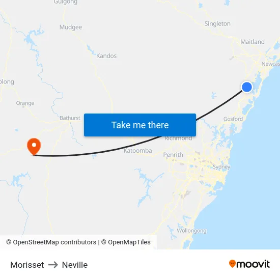 Morisset to Neville map