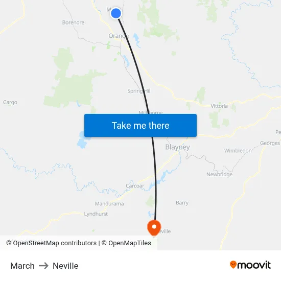March to Neville map