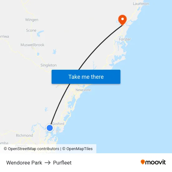 Wendoree Park to Purfleet map