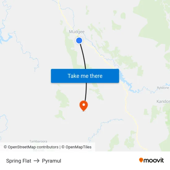 Spring Flat to Pyramul map