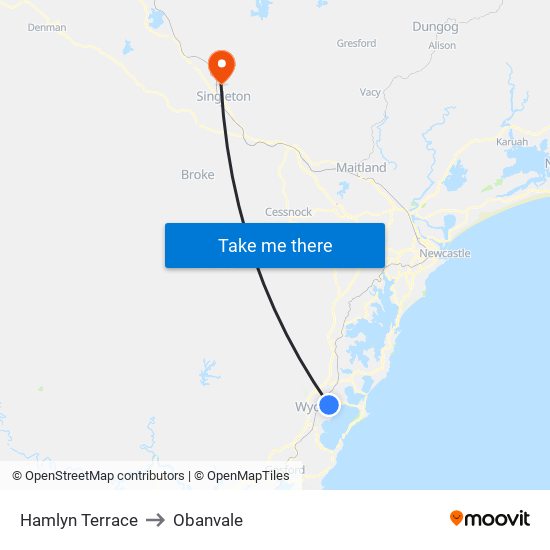 Hamlyn Terrace to Obanvale map