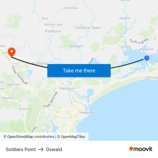 Soldiers Point to Oswald map