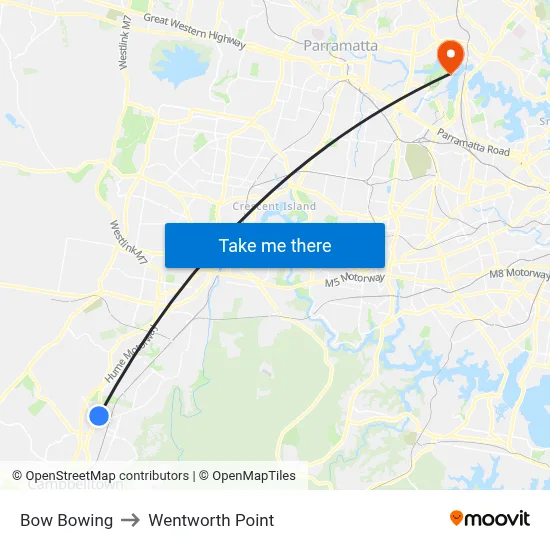 Bow Bowing to Wentworth Point map