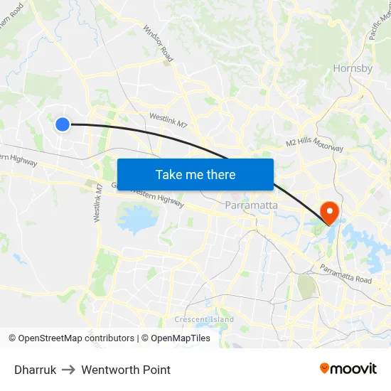 Dharruk to Wentworth Point map