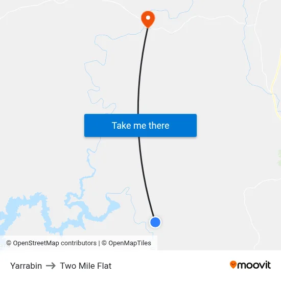 Yarrabin to Two Mile Flat map