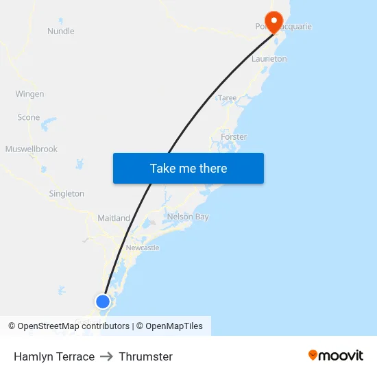 Hamlyn Terrace to Thrumster map
