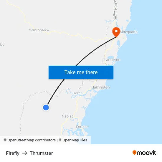 Firefly to Thrumster map