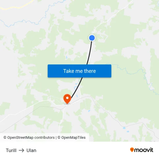 Turill to Ulan map