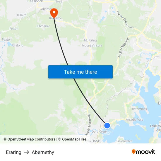 Eraring to Abernethy map