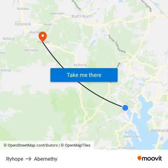 Ryhope to Abernethy map