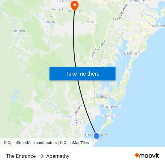 The Entrance to Abernethy map