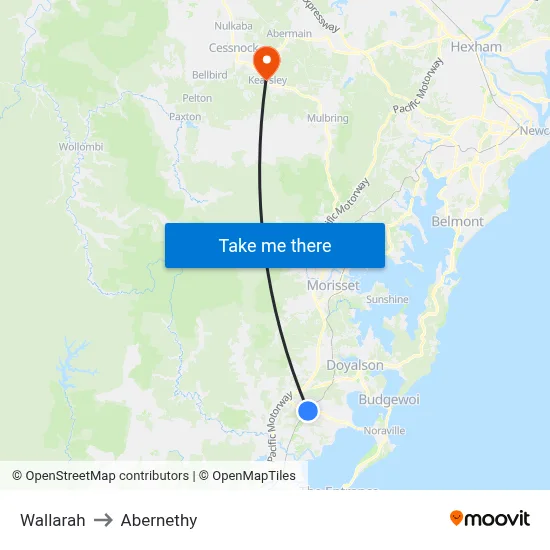 Wallarah to Abernethy map