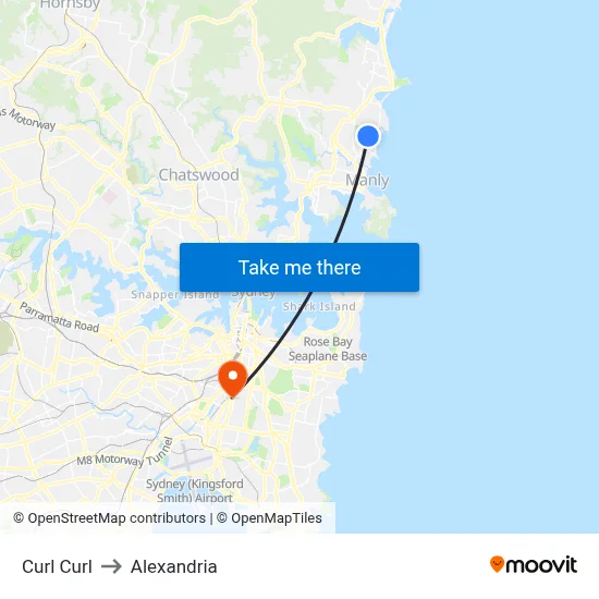 Curl Curl to Alexandria map