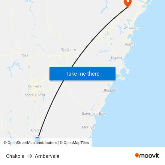 Chakola to Ambarvale map