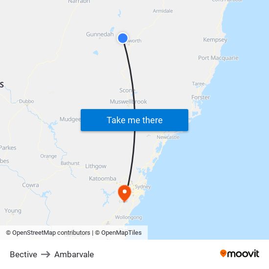 Bective to Ambarvale map