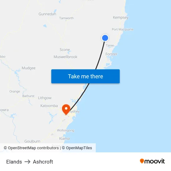 Elands to Ashcroft map