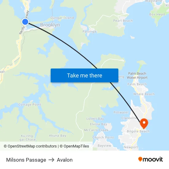 Milsons Passage to Avalon map