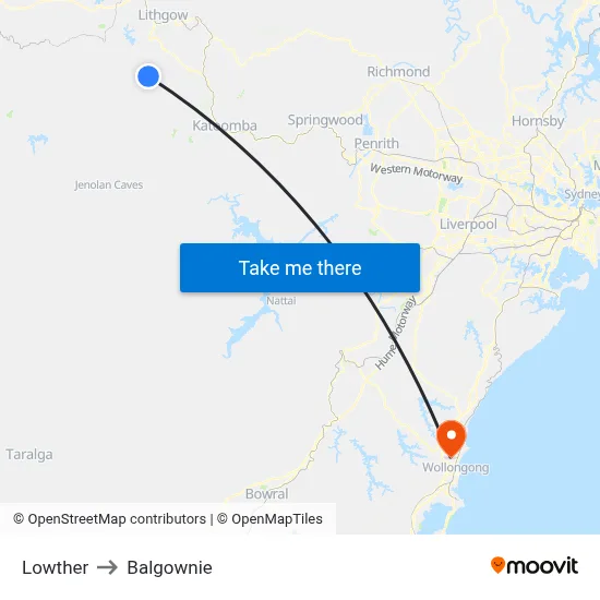Lowther to Balgownie map