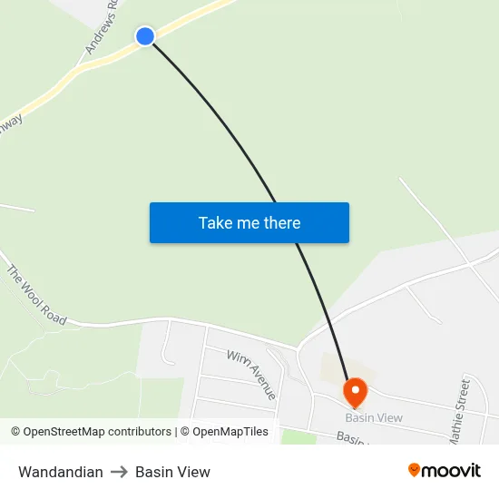 Wandandian to Basin View map